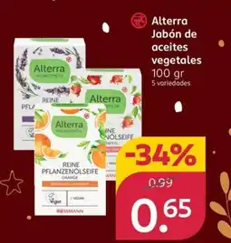 Rossmann ALTERRA Jabón de aceites vegetales oferta