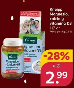 Rossmann KNEIPP Magnesio, calcio y vitamina D3 oferta