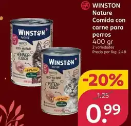 Rossmann WINSTON Nature Comida con carne para perros oferta