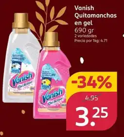 Rossmann VANISH Quitamanchas en gel oferta