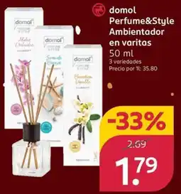 Rossmann DOMOL Perfume&Style Ambientador en varitas oferta