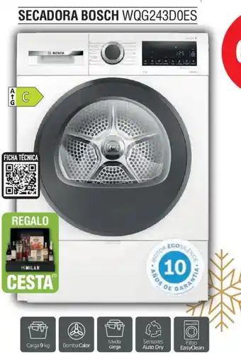 BOSCH Secadora wqg243does