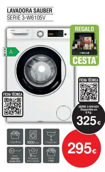 SAUBER Lavadora serie 3-w6105v