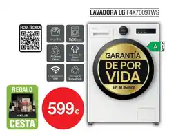 Milar LG Lavadora f4x7009tws oferta