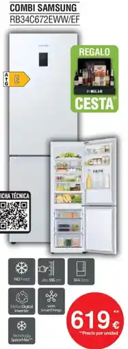 Milar SAMSUNG Combi rb34c672eww/ef oferta