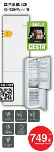 Milar BOSCH Combi kgn39vweb nf oferta
