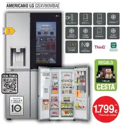 Milar LG Americano gsxv90mbae oferta