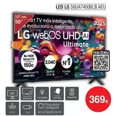 Milar LG Led 50ua74006lb.aeu oferta