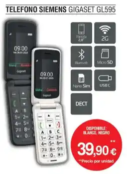 Milar SIEMENS Telefono gigaset gl595 oferta