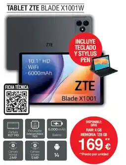Milar ZTE Tablet blade x1001w oferta