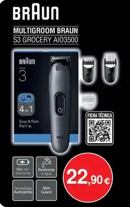 Milar BRAUN Multigroom s3 grocery ai03500 oferta