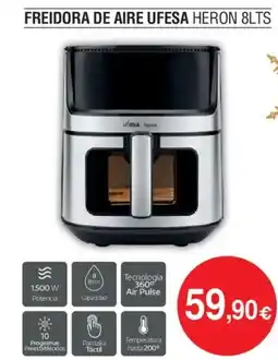 Milar UFESA Freidora de aire heron 8lts oferta