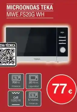Milar TEKA Microondas mwe.fs20g wh oferta