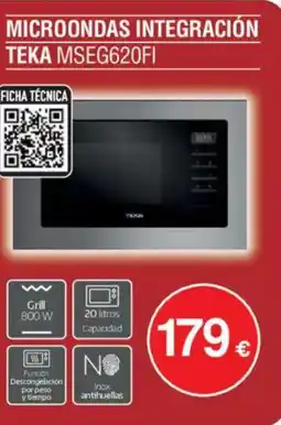 Milar TEKA Microondas integración mseg620fi oferta