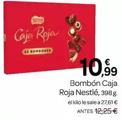 Supermercados El Jamón Nestlé - bombon caja roja oferta