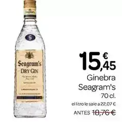 Supermercados El Jamón Seagram's - ginebra oferta