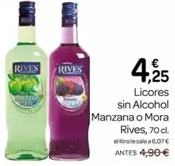 Supermercados El Jamón Rives - licores sin alcohol manzana o mora oferta