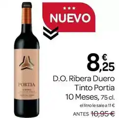 Supermercados El Jamón Portia - d.o. ribera duero tinto oferta