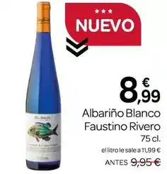 Supermercados El Jamón Blanco - albarino faustino rivero oferta