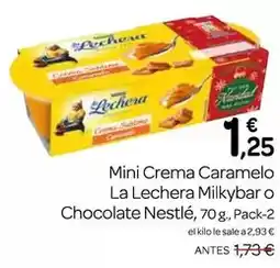 Supermercados El Jamón Nestlé - mini crema caramelo la lechera milkybar o chocolate oferta