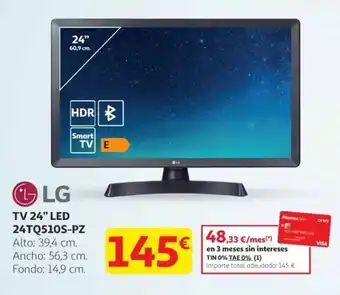 LG Tv 24" led 24tq510s-pz a