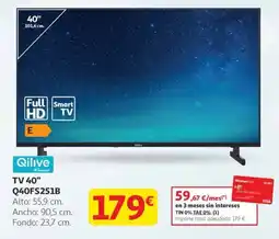 Alcampo QILIVE Tv 40" q40fs251b oferta