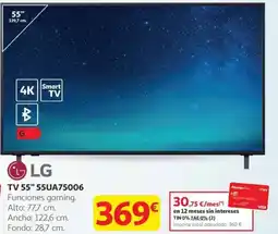 Alcampo LG Tv 55" 55ua75006 oferta
