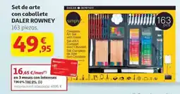 Alcampo DALER ROWNEY Set de arte con caballete oferta