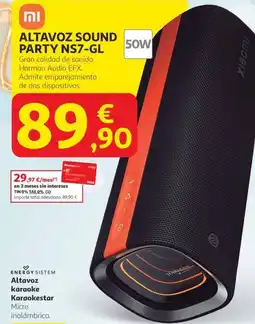 Alcampo XIAOMI Altavoz sound party ns7-gl oferta