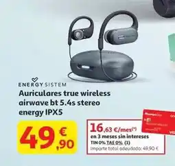 Alcampo Energy sistem - auriculares true wireless airwave bt 5.4s stereo oferta