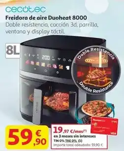 Alcampo Cecotec - freidora de aire 8000 oferta