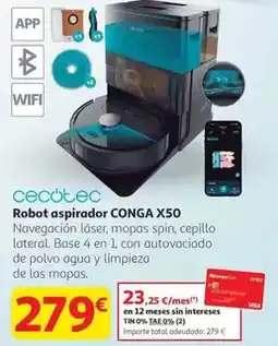 Alcampo Cecotec - robot aspirador conga x50 oferta