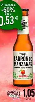 Supermercados Aquí Ladrón de manzanas - sidra manzanas oferta