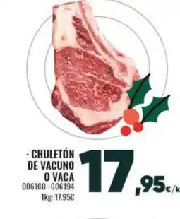 Family Cash Chuletón de vacuno o vaca oferta
