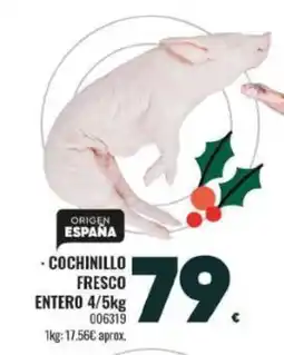 Family Cash Cochinillo fresco entero oferta