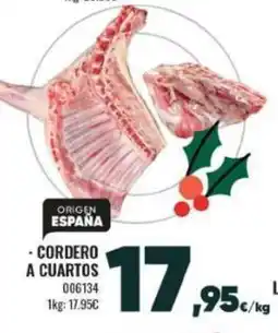 Family Cash Cordero a cuartos oferta