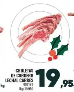 Family Cash Chuletas de cordero lechal carres oferta