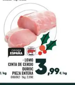 Family Cash Lomo cinta de cerdo duroc pieza entera oferta