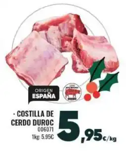 Family Cash Costilla de cerdo duroc oferta