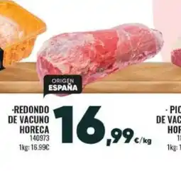 Family Cash Redondo de vacuno horeca oferta