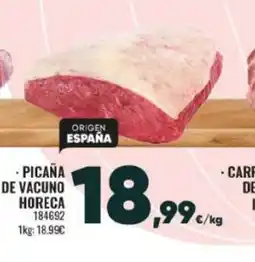 Family Cash Picaña de vacuno horeca oferta