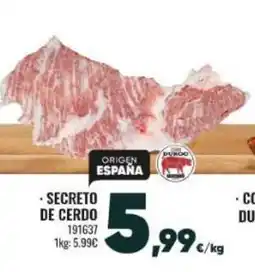 Family Cash Secreto de cerdo oferta