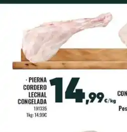 Family Cash Pierna cordero lechal congelada oferta