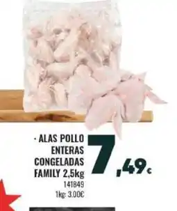 Family Cash Alas pollo enteras congeladas family oferta