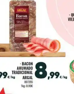 Family Cash ARGAL Bacon ahumado tradicional oferta
