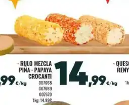 Family Cash Rulo mezcla piña - papaya crocanti oferta