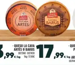 Family Cash Queso la cava artés o barus oferta