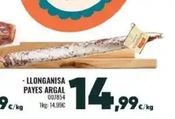 Family Cash ARGAL Llonganisa payes oferta