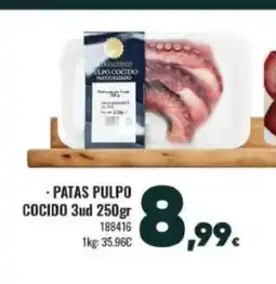 Family Cash Patas pulpo cocido oferta
