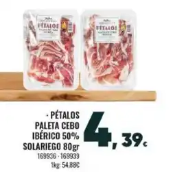 Family Cash Pétalos paleta cebo ibérico 50% solariego oferta